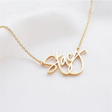Fairy Wand Personalised Name Necklace - 18k Gold Plated