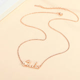 Love Heart Personalised Name Necklace - 18k Gold Plated