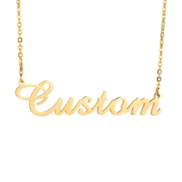 Classical Personalised Name Necklace - 18k Gold Plated
